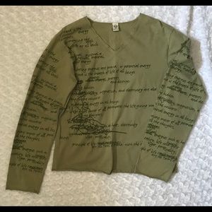 Prana long sleeve pullover organic cotton top